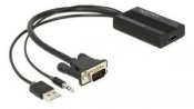 VGA til HDMI med lydadapter