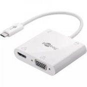 USB-C til VGA/HDMI/DVI-adapter