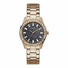 Guess Dameur Guess GW0111L3 Sort Rose Guld