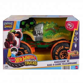 Hot Wheels Fjernstyret Bil Hot Wheels Monster Trucks Samsh O Saurus 1:15