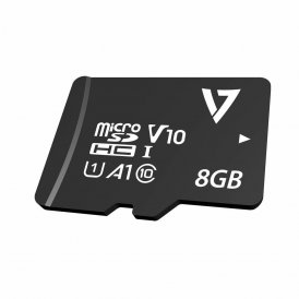 Mikro SD-kort V7 CL10MAX 8 GB Sort