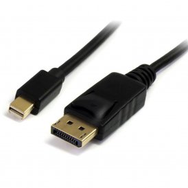 MiniDisplayPort til Displayport kabel Startech MDP2DPMM2M (2 m) 4K Ultra HD Sort