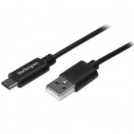 USB A til USB C-kabel Startech USB2AC50CM 0,5 m Sort