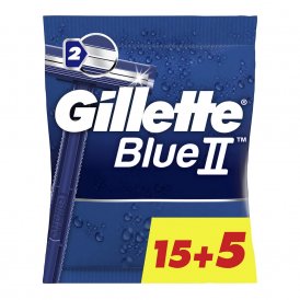 Manuel baberhøvl Gillette Blue II 20 enheder