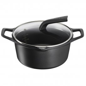 Tefal Gryde Med Låg Tefal E2494644 Sort Ø 24 cm
