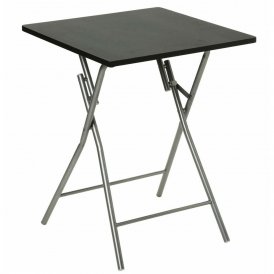 Sammenklappeligt bord Hespéride Sort Rød Sort/Grå Metal Stål 60 x 60 x 75 cm