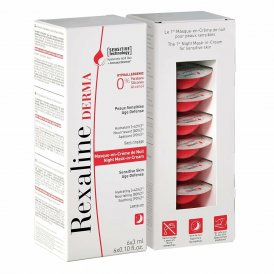 Rexaline Nat Fugtighedsmaske Rexaline Derma 3 ml 75 ml 3 ml x 6 Følsom hud