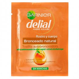 Self-bronzing håndklæder Delial Bronceado Natural (1 ud) 5,6 ml