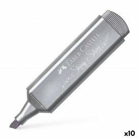 Faber-Castell Fremhæver Faber-Castell Sølvfarvet (10 enheder)