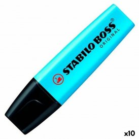 Stabilo Fluorescerende markør Stabilo Boss Blå (10 enheder) (1 enheder)