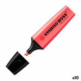 Stabilo Fremhæver Stabilo Rød (10 enheder)