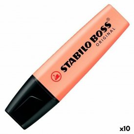 Stabilo Fremhæver Stabilo Fersken Kage (10 enheder)
