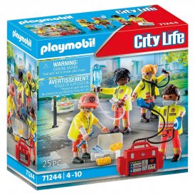 Playmobil Playset Playmobil 71244 City Life Rescue Team 25 Dele