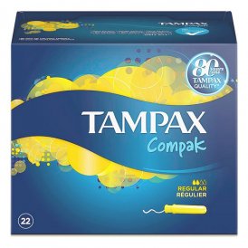 Almindelig tamponer COMPAK Tampax (22 uds)