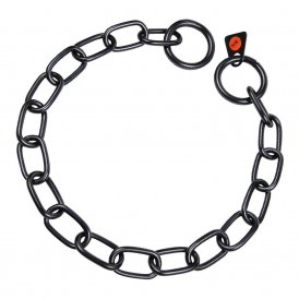 Hundehalsbånd Hs Sprenger Sort 3 mm Links Semi-lang (61 cm)