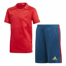 Træningsdragt til børn Adidas Originals Blå Rød
