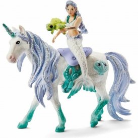 Schleich Figur Schleich 42509 Mermaid on sea unicorn Enhjørning 4 Dele