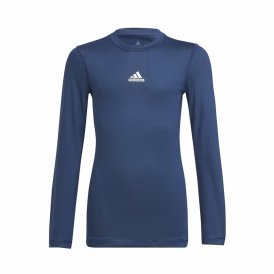 Kurzarm Fußballshirt für Kinder Adidas Techfit Blau