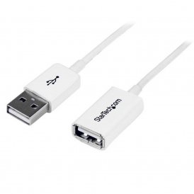 USB-kabel Startech USBEXTPAA2MW USB A Hvid