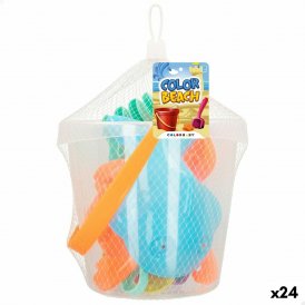 Colorbaby Sæt med legetøj til stranden Colorbaby Ø 18 cm (24 enheder)
