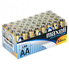 Alkalinebatterier Maxell MXBLR06P32 LR06 AA 1.5V (32 pcs) (AA)