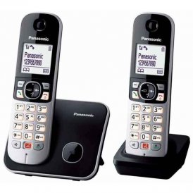 Trådløs telefon Panasonic Corp. KX-TG6852SPB DUO Sort