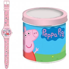 Peppa Pig Ur til små børn Peppa Pig PEPPA PIG - TIN BOX Ø 33 mm