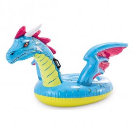 Oppustelig Figur til Pool Intex Dragon Blå