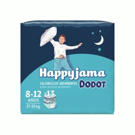 Engangsbleer Dodot Happyjama 8-12 år Størrelse 8 13 enheder Underbukser