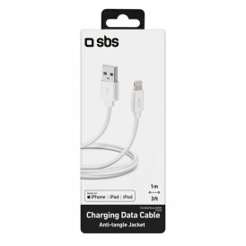 Data / opladerkabel med USB SBS TECABLPOLOLIG89W