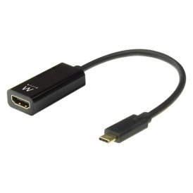USB C til HDMI-adapter Ewent EW9823 4K Ultra HD Sort