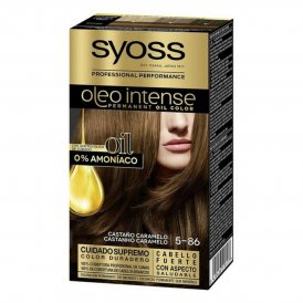 Syoss Permanent Farve Syoss Olio Intense Karamel Kastanje Nº 5,86 Platinblond Nº 5.86-Castano Caramelo
