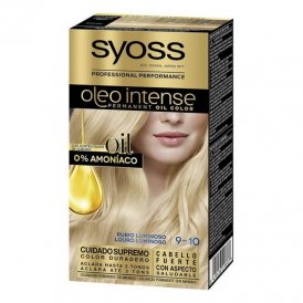 Syoss Permanent Farve Syoss Olio Intense Lys Blond Nº 9,10 Platinblond Nº 9.10-Rubio Luminoso