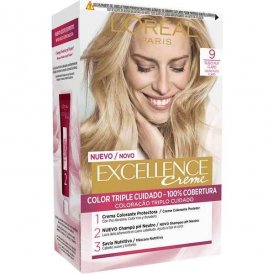 Permanent Farve Excellence L'Oreal Make Up Klar Blond Nº 9