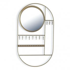 Dørhænger Circle Smykker Metal Spejl (2,5 x 37 x 21,5 cm)