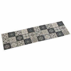 Bordløber Versa Mosaik Grå Polyester (44,5 x 0,5 x 154 cm)