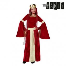 Kostume til børn Middelalder dame Rød