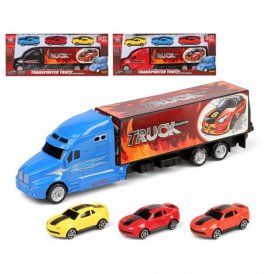 Autotransporter Lastbil og Biler (35 x 14 cm)