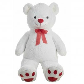 BigBuy Fun Bjørnebamse Pretty Hvid 160 cm