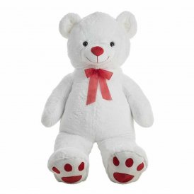 BigBuy Fun Bjørnebamse Pretty Hvid 40 cm