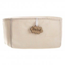 BigBuy Kids Kurv Vichy Brun 18 x 14 x 10,5 cm