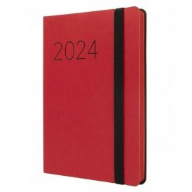 Dagbog Finocam Flexi 2024 Rød 11,8 x 16,8 cm