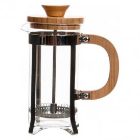 Kaffekande med stempel DKD Home Decor Bambus Rustfrit stål (350 ml)
