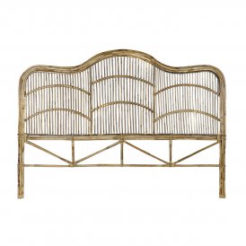 DKD Home Decor Sengegavl DKD Home Decor Hvid Natur 178 x 4 x 128 cm
