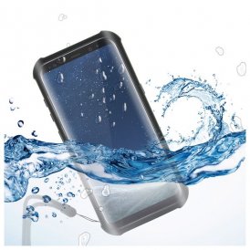 Vandtæt boks Samsung Galaxy S8 KSIX Aqua Case Sort Gennemsigtig