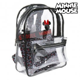 Skoletaske Minnie Mouse 72903 Gennemsigtig Sort
