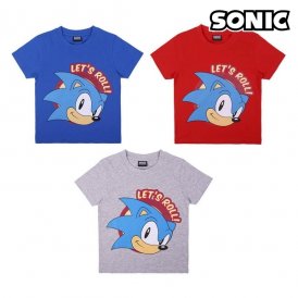 Børne Kortærmet T-shirt Sonic Blå