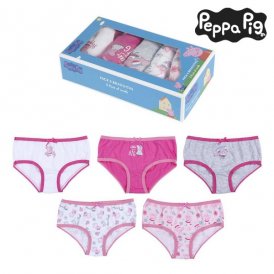 Pakke med trusser til piger Peppa Pig Multifarvet (5 uds)