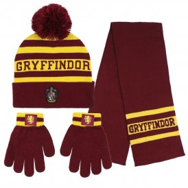 Hat, Halstørklæde og Vanter Harry Potter Rød