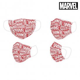 Hygiejnisk maske Marvel + 11 år Rød